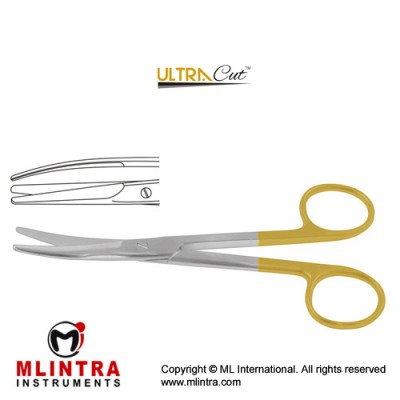 UltraCut™ TC Mayo Dissecting Scissor Curved Stainless Steel, 14.5 cm - 5 3/4"
